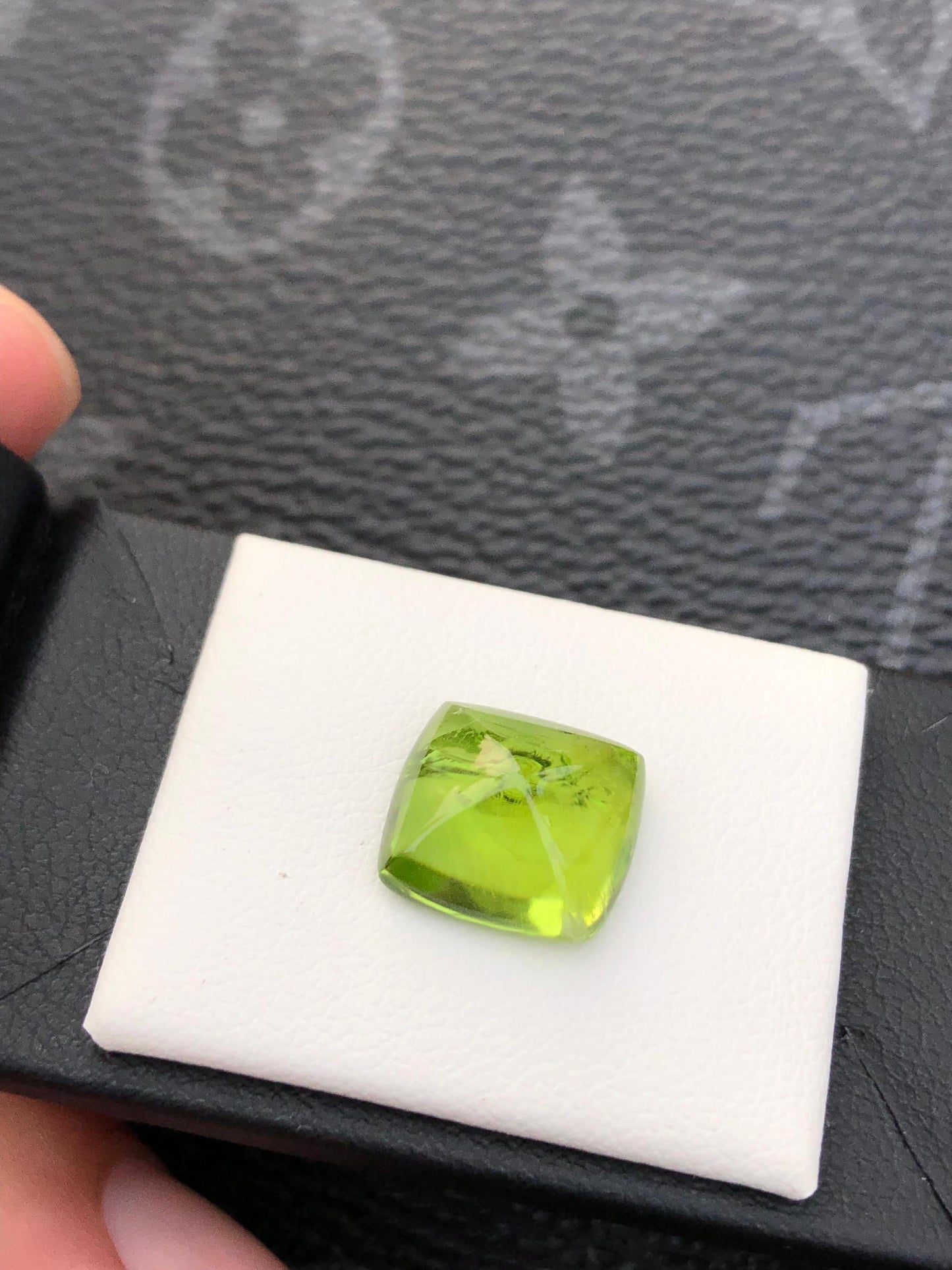 Natural Peridot Sugarloaf Cabochon Gemstone Green Crystal for Custom Fine Jewelry