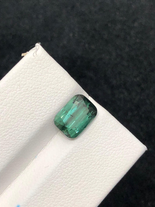 Natural Green Tourmaline Gemstone Faceted Afghan Tourmaline Loose Stone for Custom Jewelry