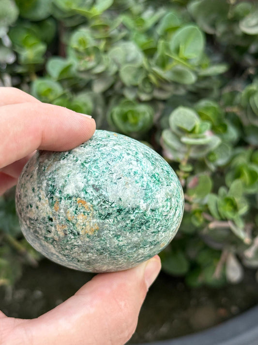 Hand Carved Green Aventurine Crystal Egg Polished Stone Heart Chakra