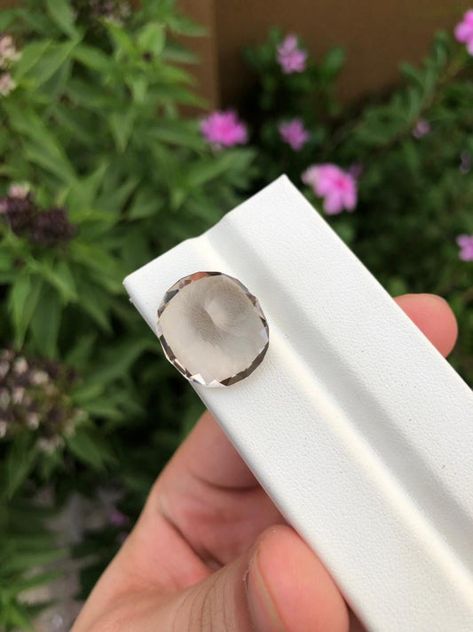 Natural Skardu Topaz Gemstone Faceted Oval Loose Pakistan Topaz for Jewelry Collectors