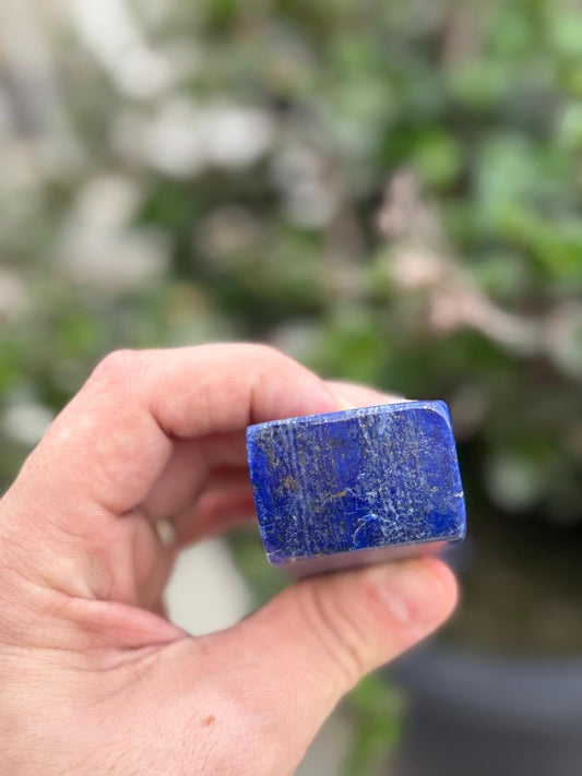 Large Lapis Lazuli Tower Polished Gemstone Obelisk for Healing