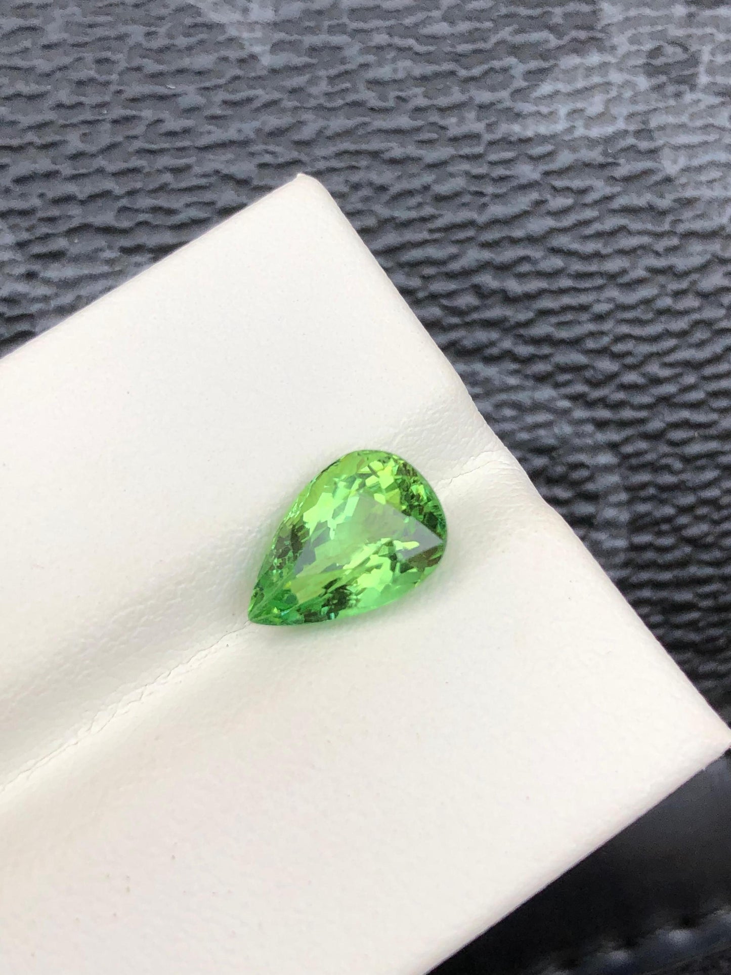 Natural Green Tourmaline Gemstone Pear Cut Afghan Tourmaline Loose Stone for Custom Jewelry