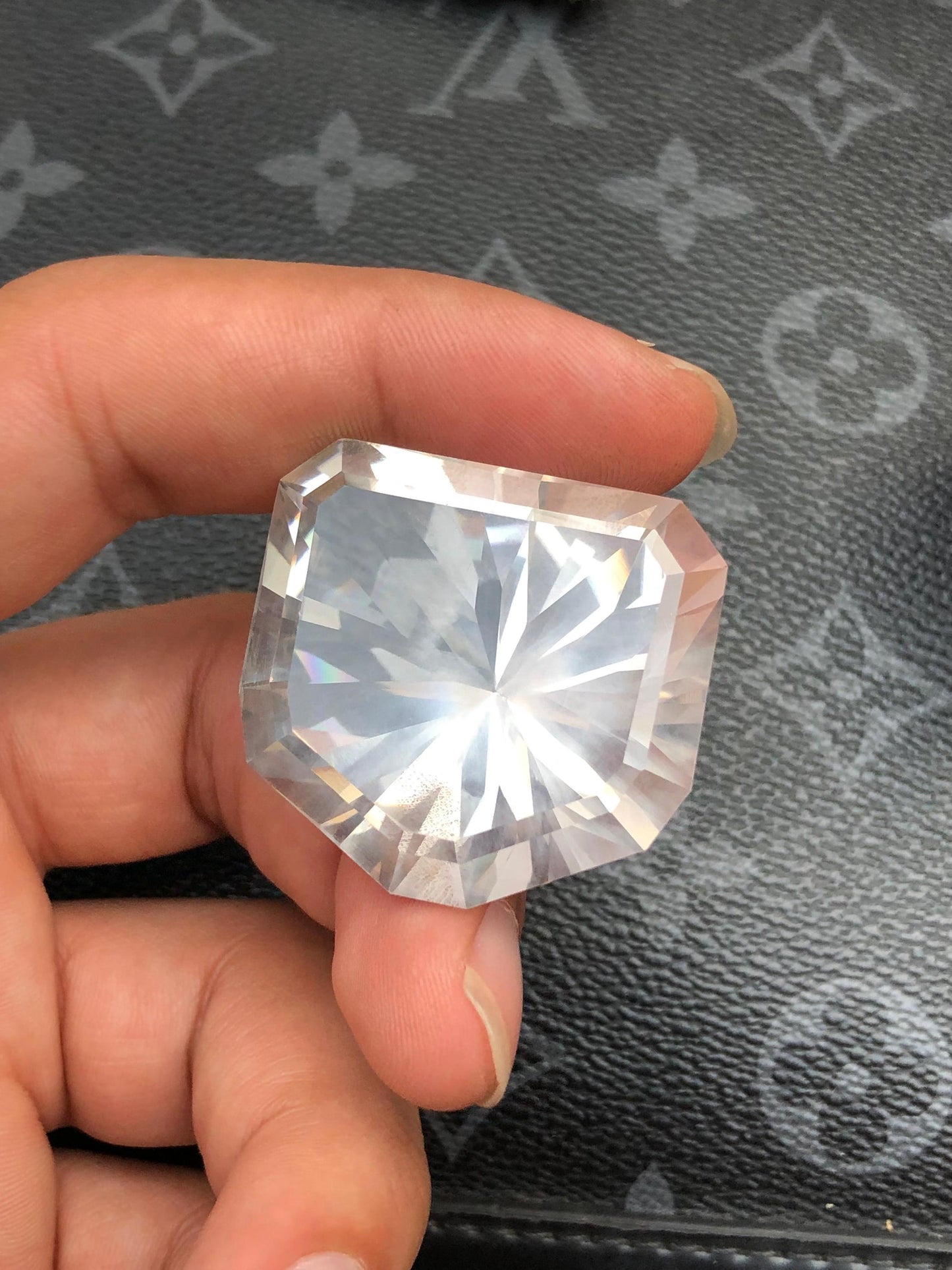 Natural Quartz Gemstone Fancy Cut Collector’s Stone Large Pakistan Quartz for Jewelry Display