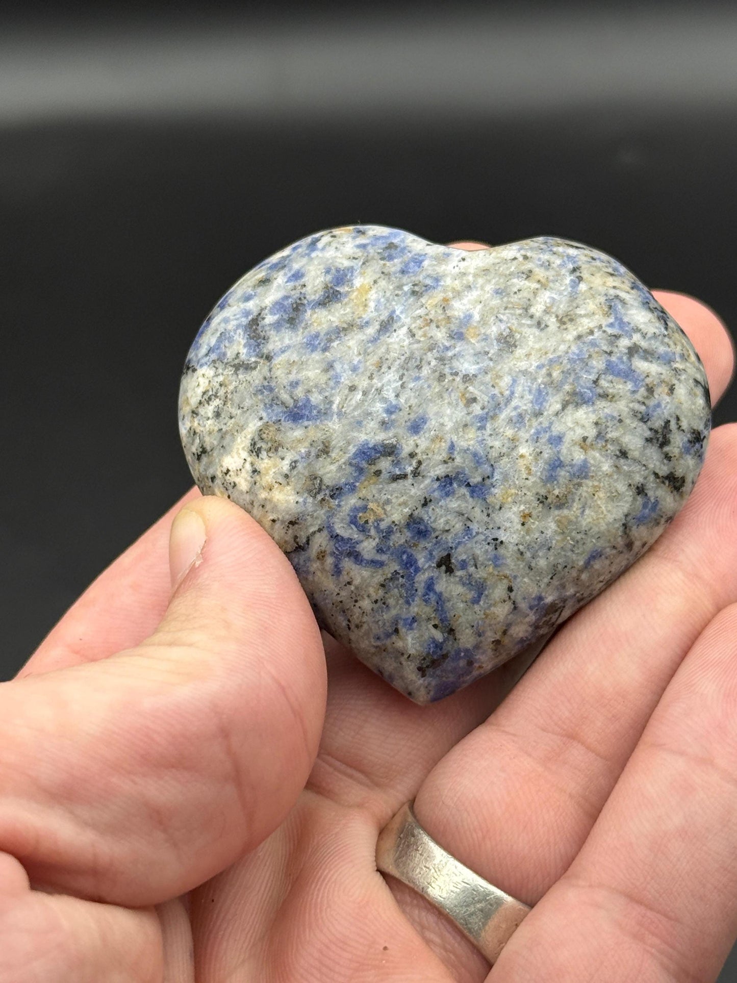 Lapis Lazuli Heart Stone  Polished Crystal Reiki Gift