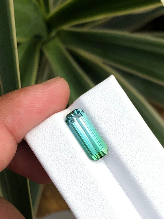 Natural Bicolour Tourmaline Gemstone Faceted Loose Stone Rare Bi Color Tourmaline for Jewelry Making