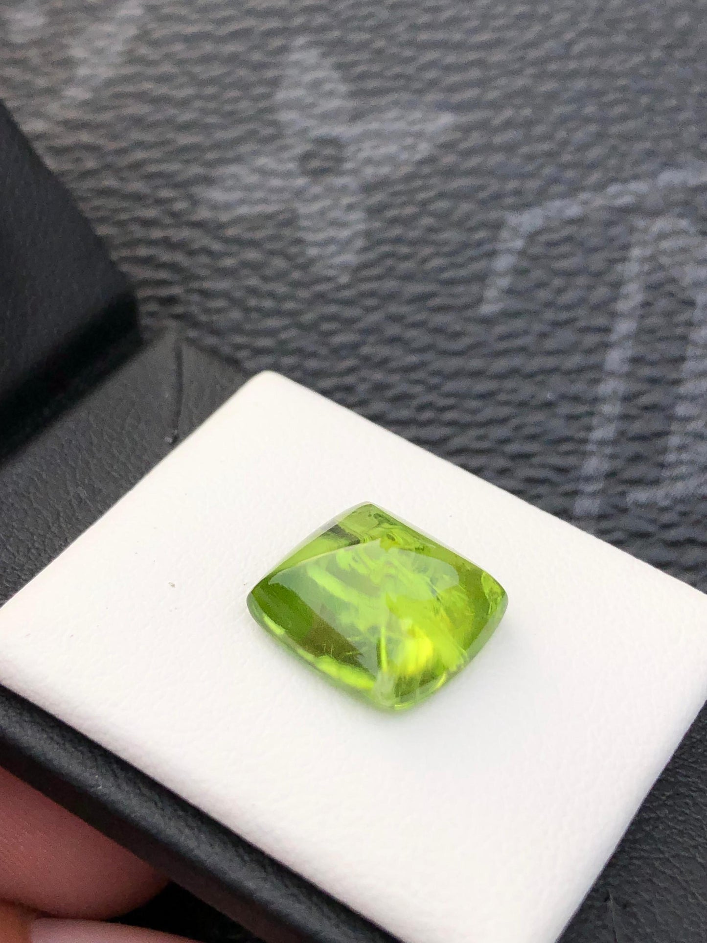 Natural Peridot Sugarloaf  Cabochon Gemstone  Green Crystal for Custom Fine Jewelry