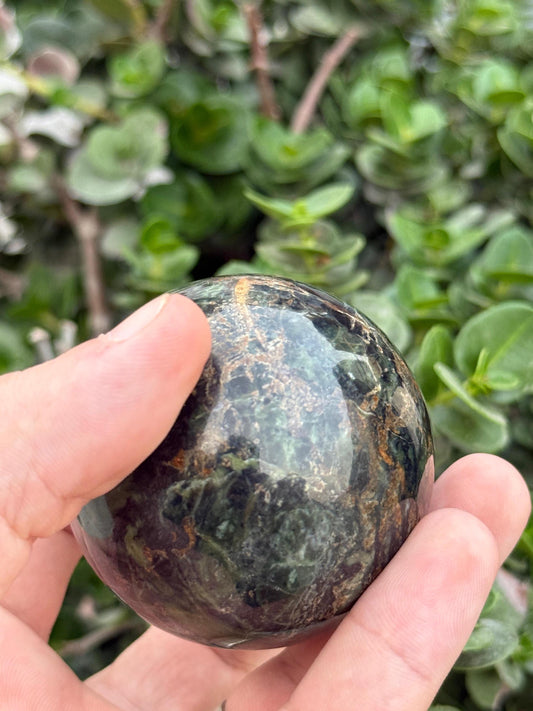 Polished Kambaba Jasper Sphere Natural Green Crystal Orb (2.2 inch)