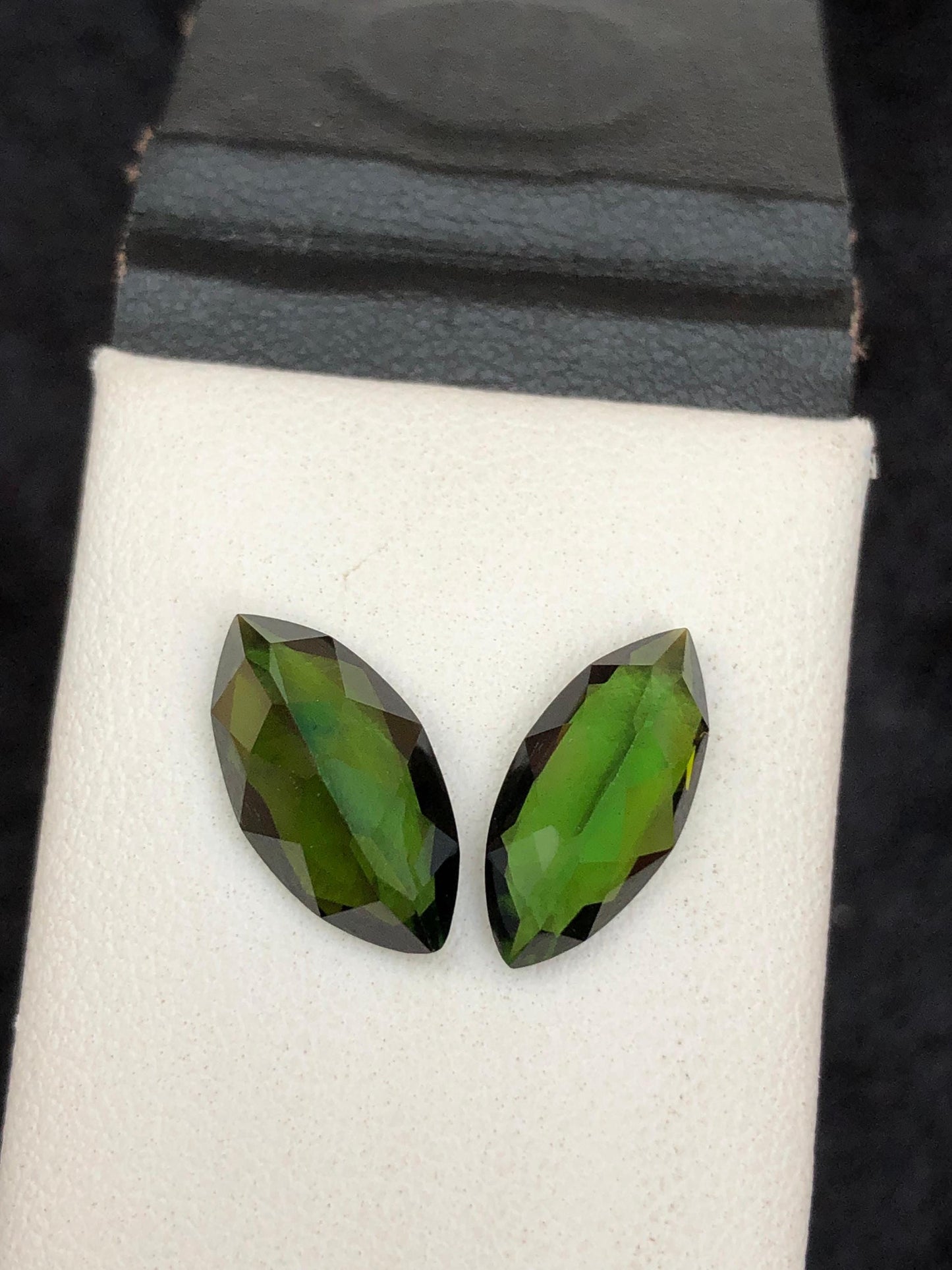 Certified Green Tourmaline Gemstones Marquise Cut  Natural Transparent Loose Stones