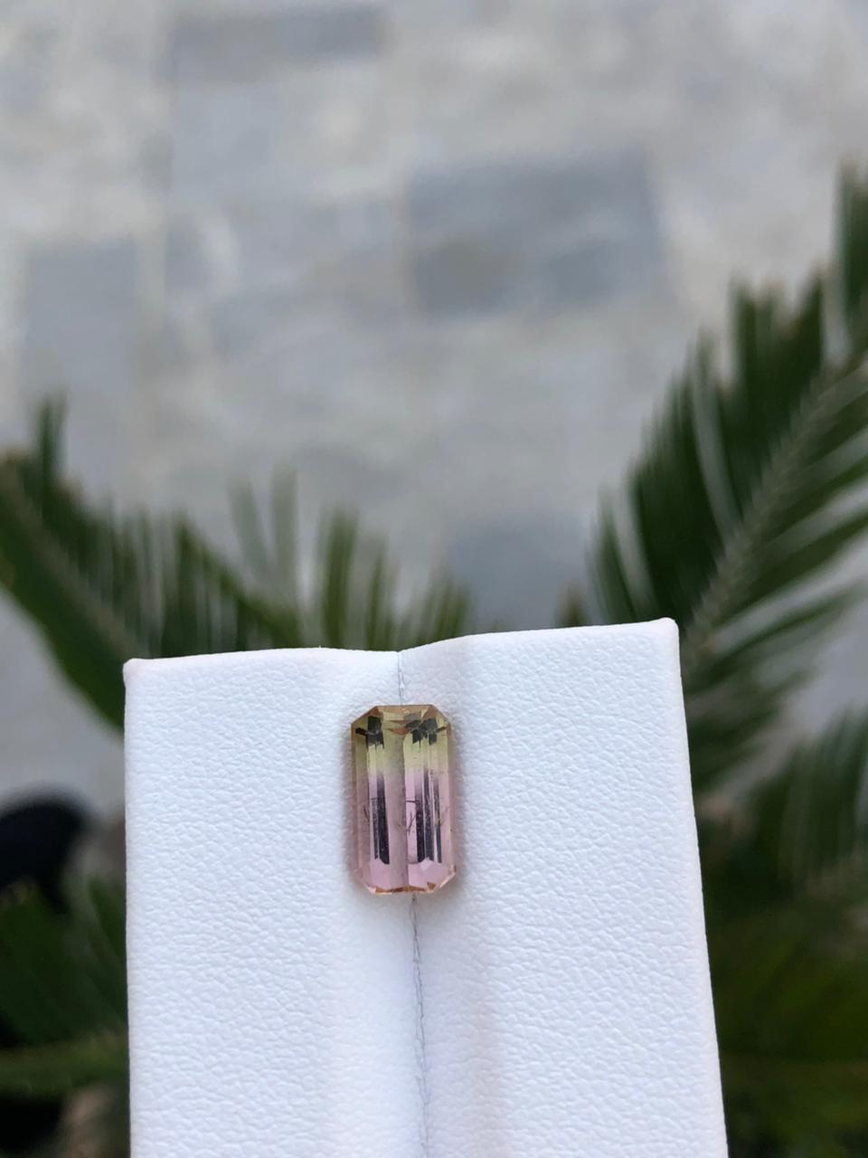 Natural Afghan Tourmaline Emerald Cut Gemstone Loose Precious Stone for Jewelry Rare Collector Gem