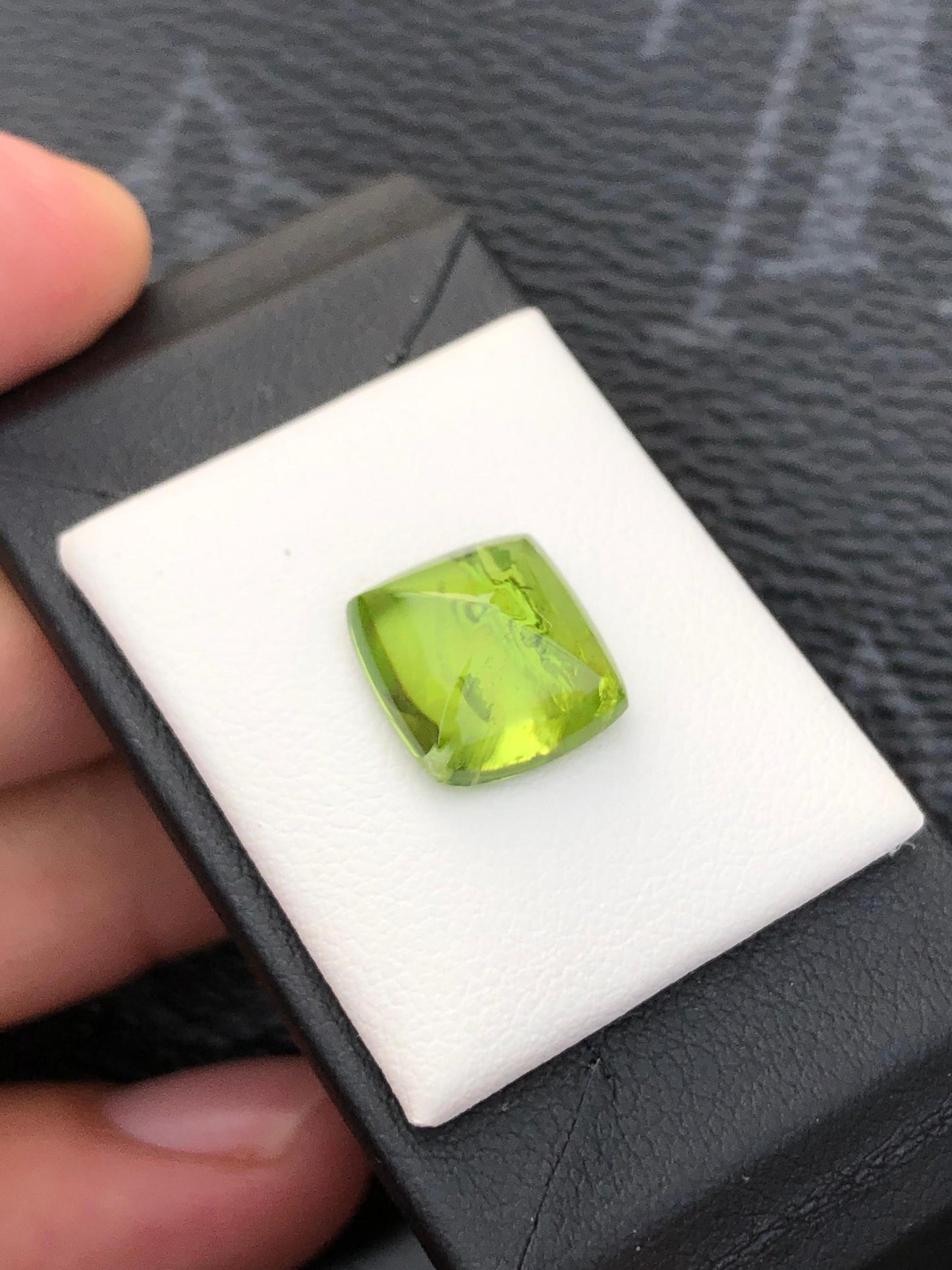 Natural Peridot Sugarloaf  Cabochon Gemstone  Green Crystal for Custom Fine Jewelry