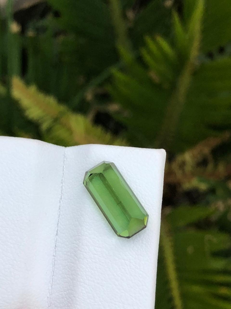 Natural Green Afghan Tourmaline Emerald Cut Loose Gemstone   Jewelry Supply or Collector Stone