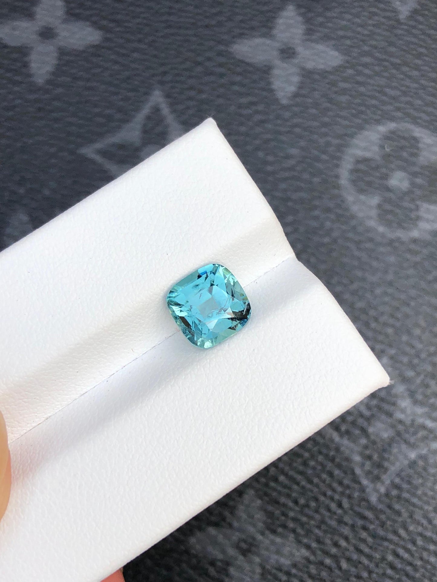 Natural Blue Tourmaline Gemstone  Faceted Afghan Tourmaline  Loose Stone for Custom Jewelry