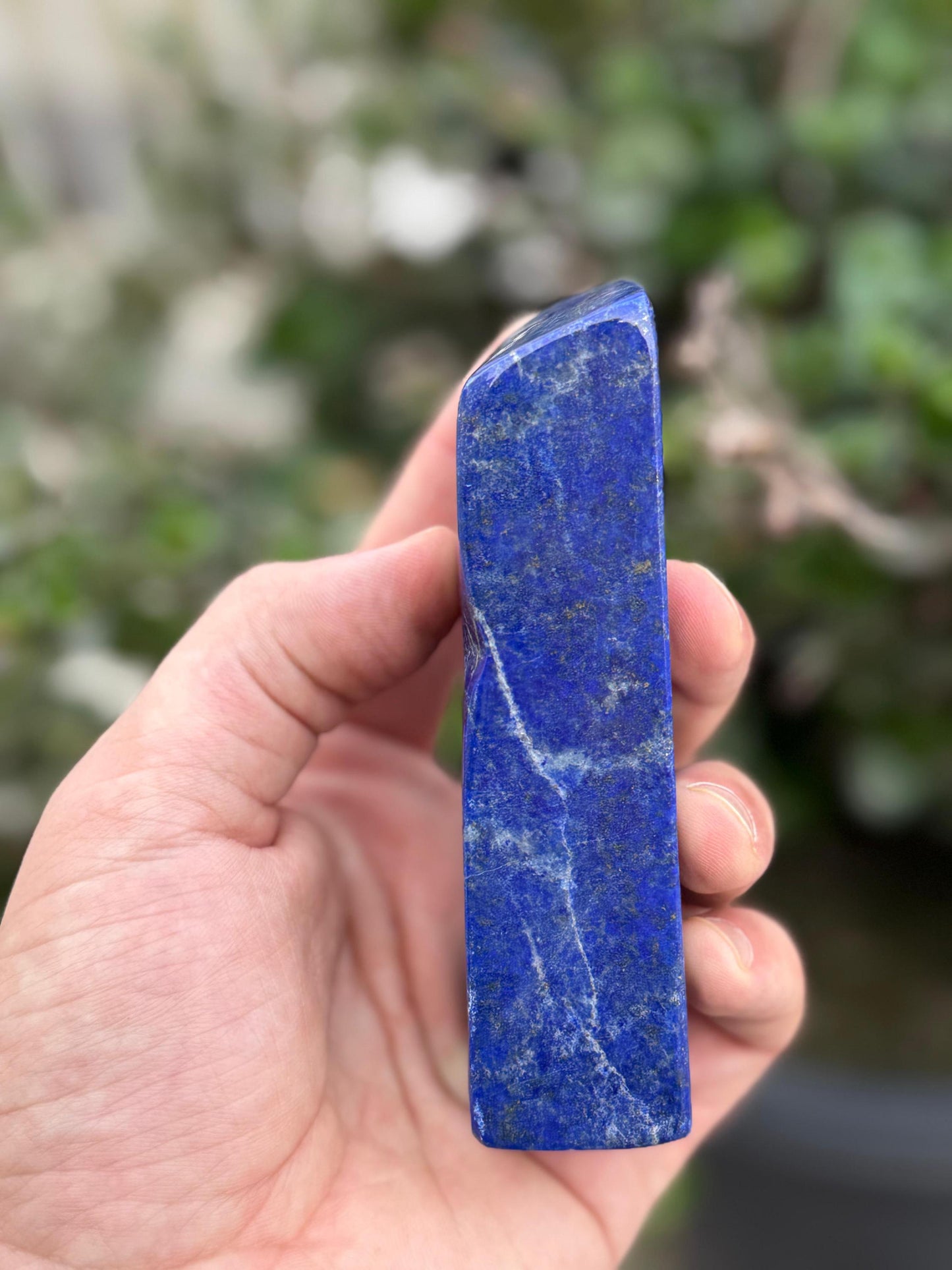 Large Lapis Lazuli Tower  Polished Gemstone Obelisk for Healing