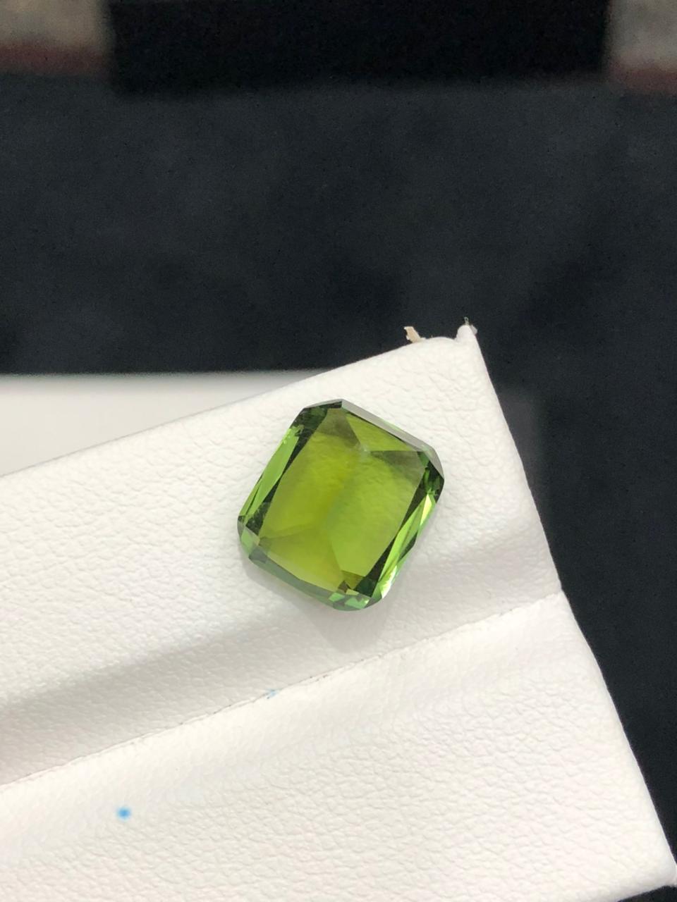 Natural Green Tourmaline Gemstone  Faceted Afghan Tourmaline  Loose Stone for Custom Jewelry