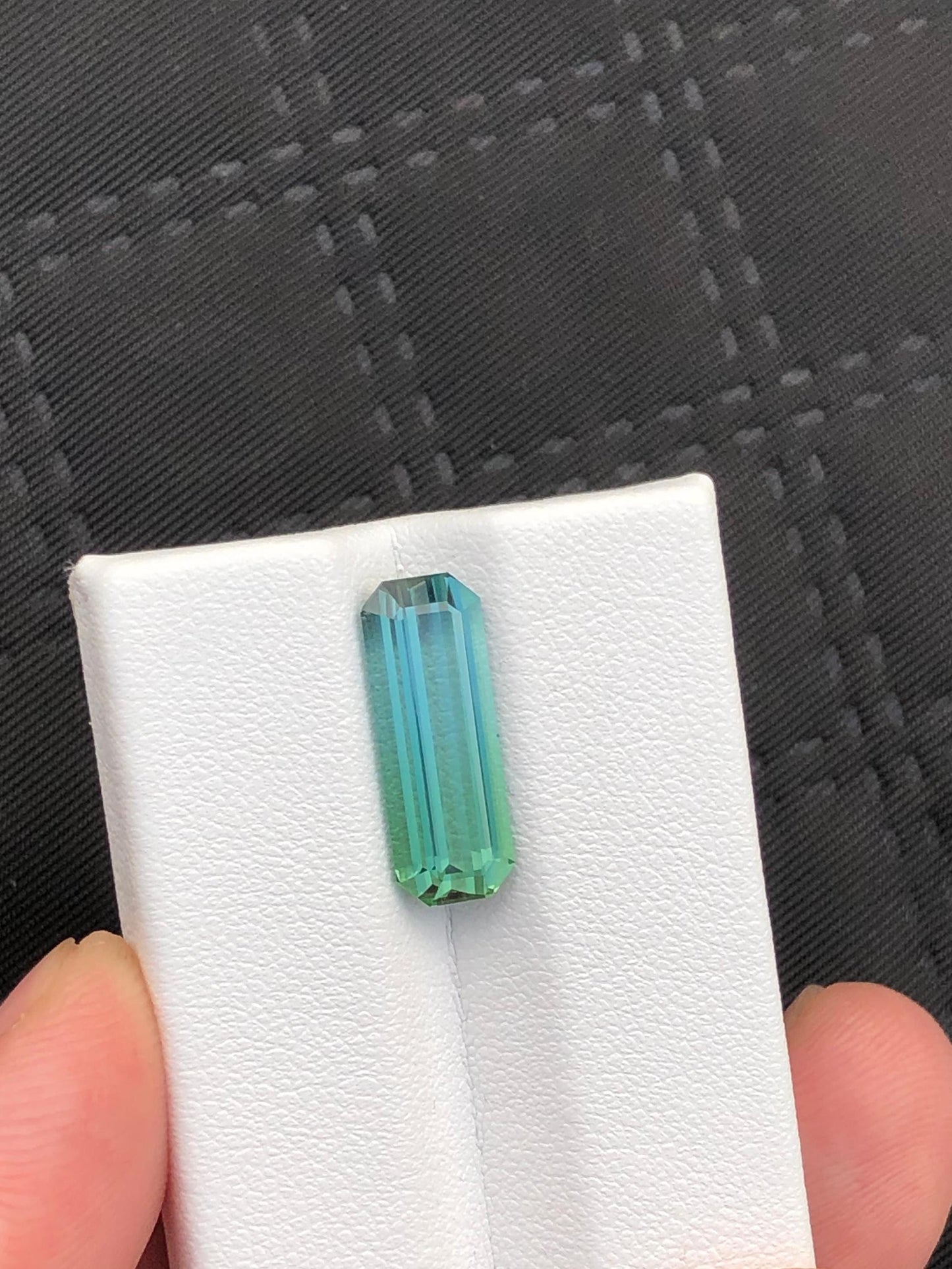 Natural Bicolour Tourmaline Gemstone  Faceted Loose Stone  Rare Bi Color Tourmaline for Jewelry Making