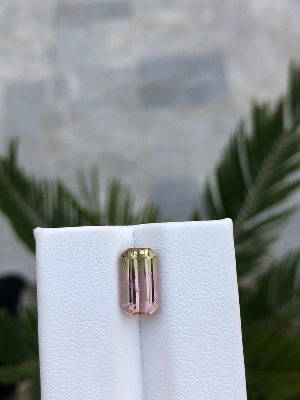 Natural Afghan Tourmaline Emerald Cut Gemstone Loose Precious Stone for Jewelry Rare Collector Gem