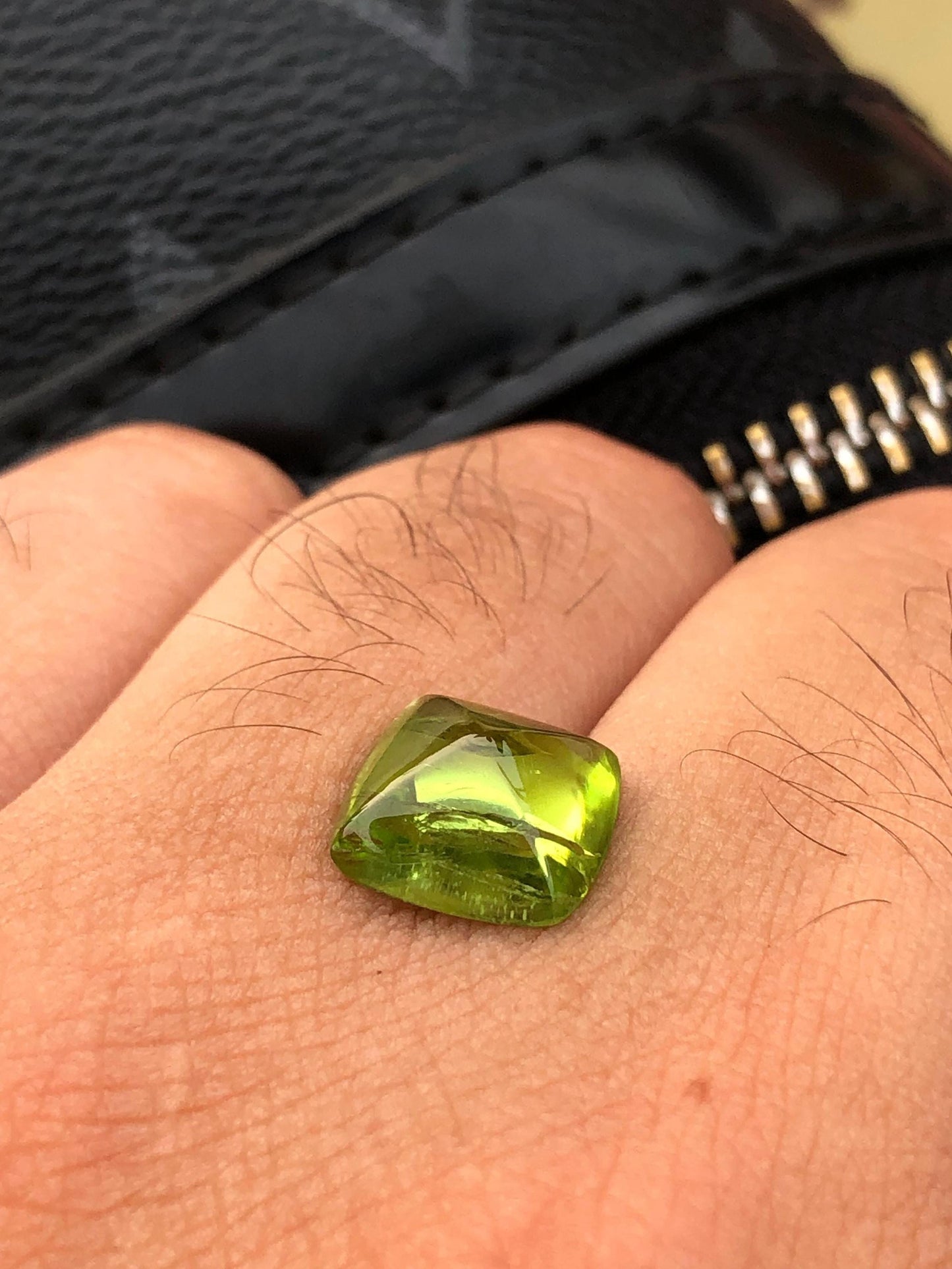 Natural Peridot Sugarloaf  Cabochon Gemstone  Green Crystal for Custom Fine Jewelry