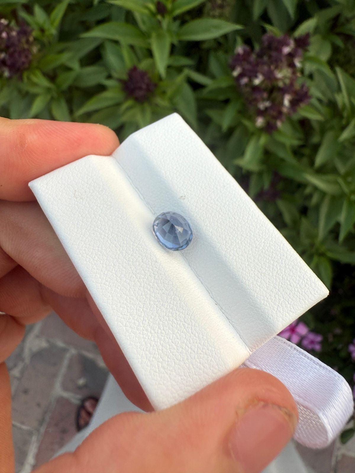 Violet Spinel Gemstone: 2.08 Carat Oval Cut, Certified Tanzanian Stone