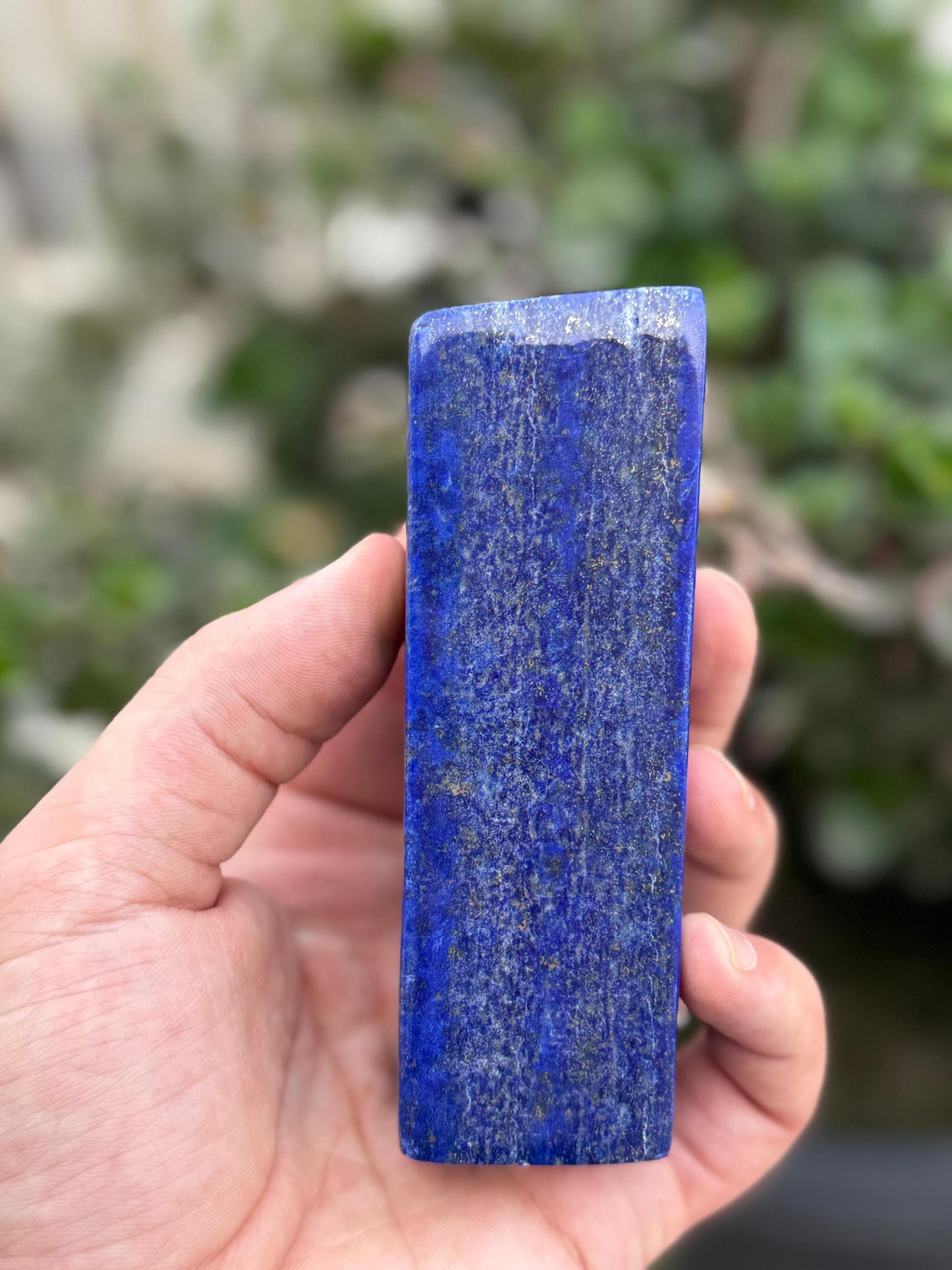 Large Lapis Lazuli Tower  Polished Gemstone Obelisk for Healing