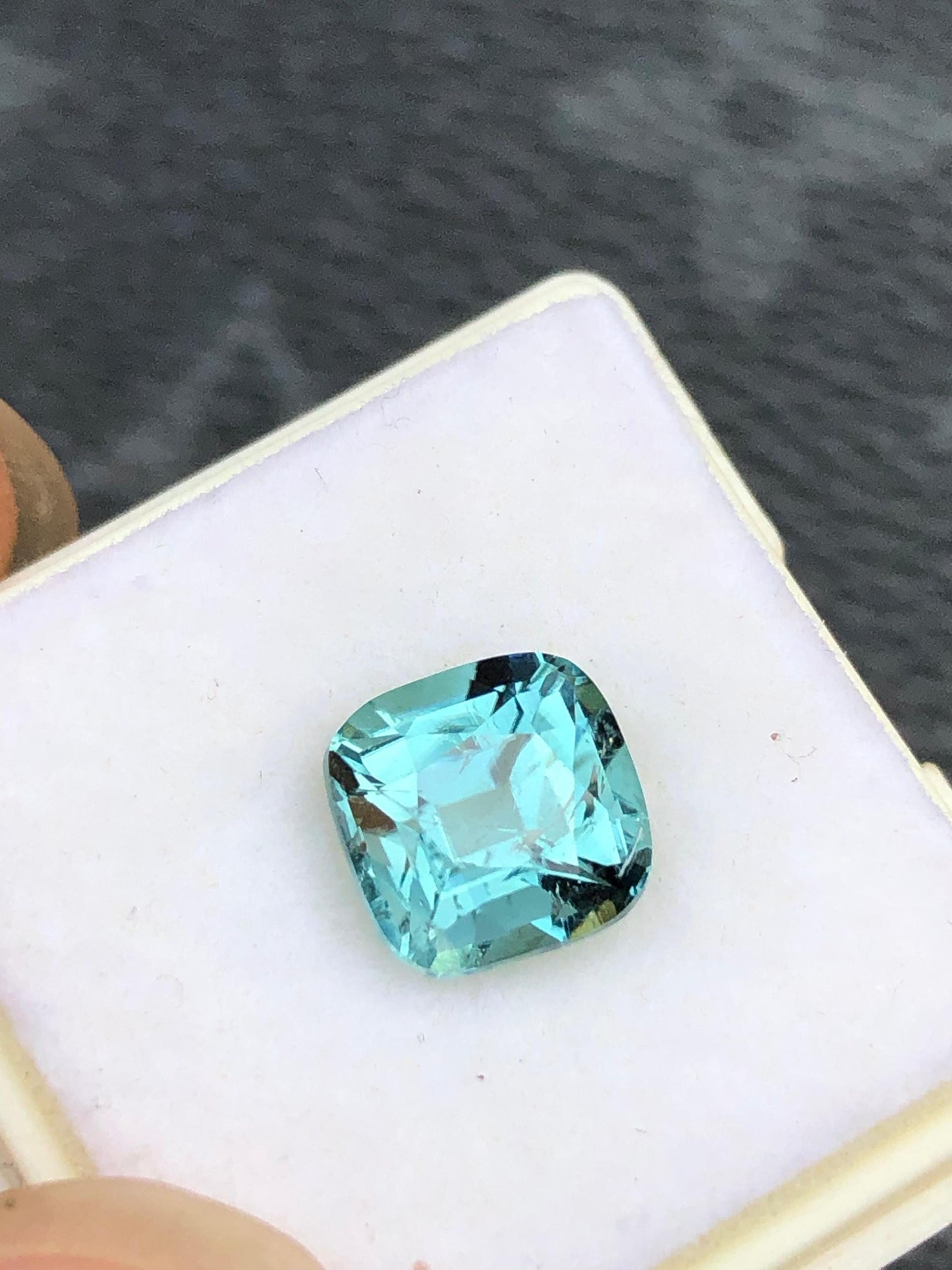 Natural Blue Tourmaline Gemstone  Faceted Afghan Tourmaline  Loose Stone for Custom Jewelry