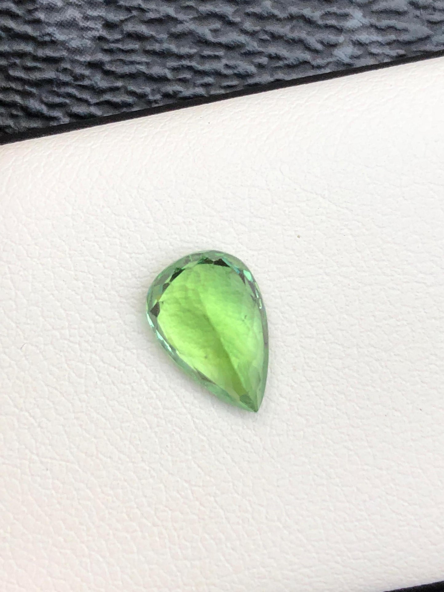 Natural Green Tourmaline Gemstone  Pear Cut Afghan Tourmaline Loose Stone for Custom Jewelry
