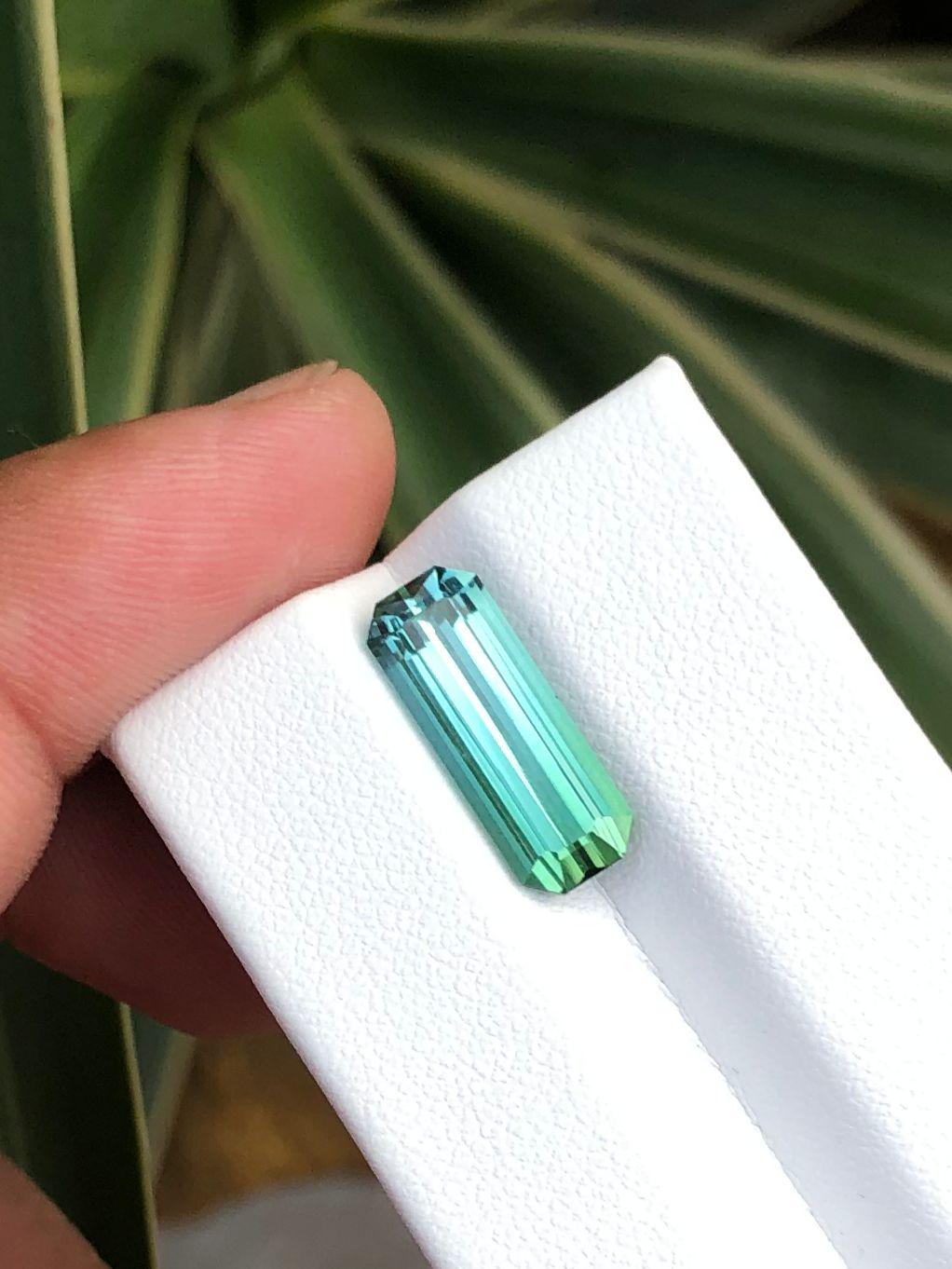 Natural Bicolour Tourmaline Gemstone  Faceted Loose Stone  Rare Bi Color Tourmaline for Jewelry Making