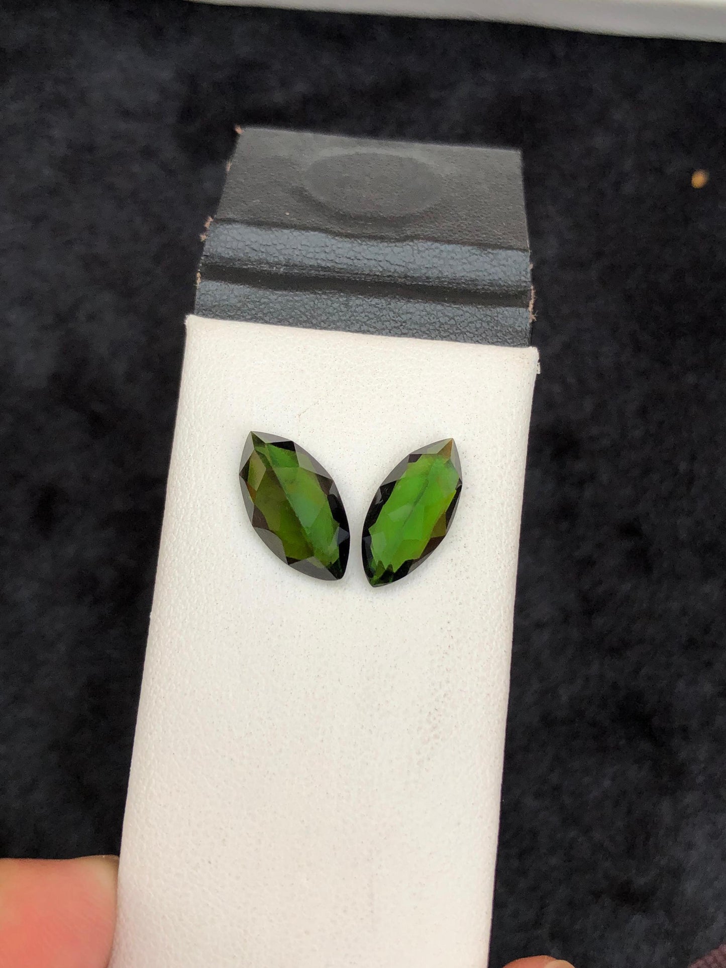 Certified Green Tourmaline Gemstones Marquise Cut  Natural Transparent Loose Stones