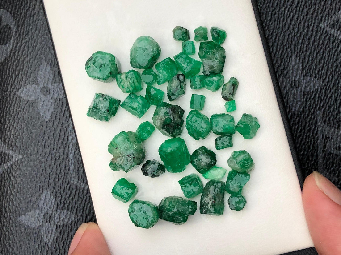 Natural Emerald Rough Lot  Swat Emerald Crystals  Raw Green Gemstone Parcel for Jewelry  Collectors