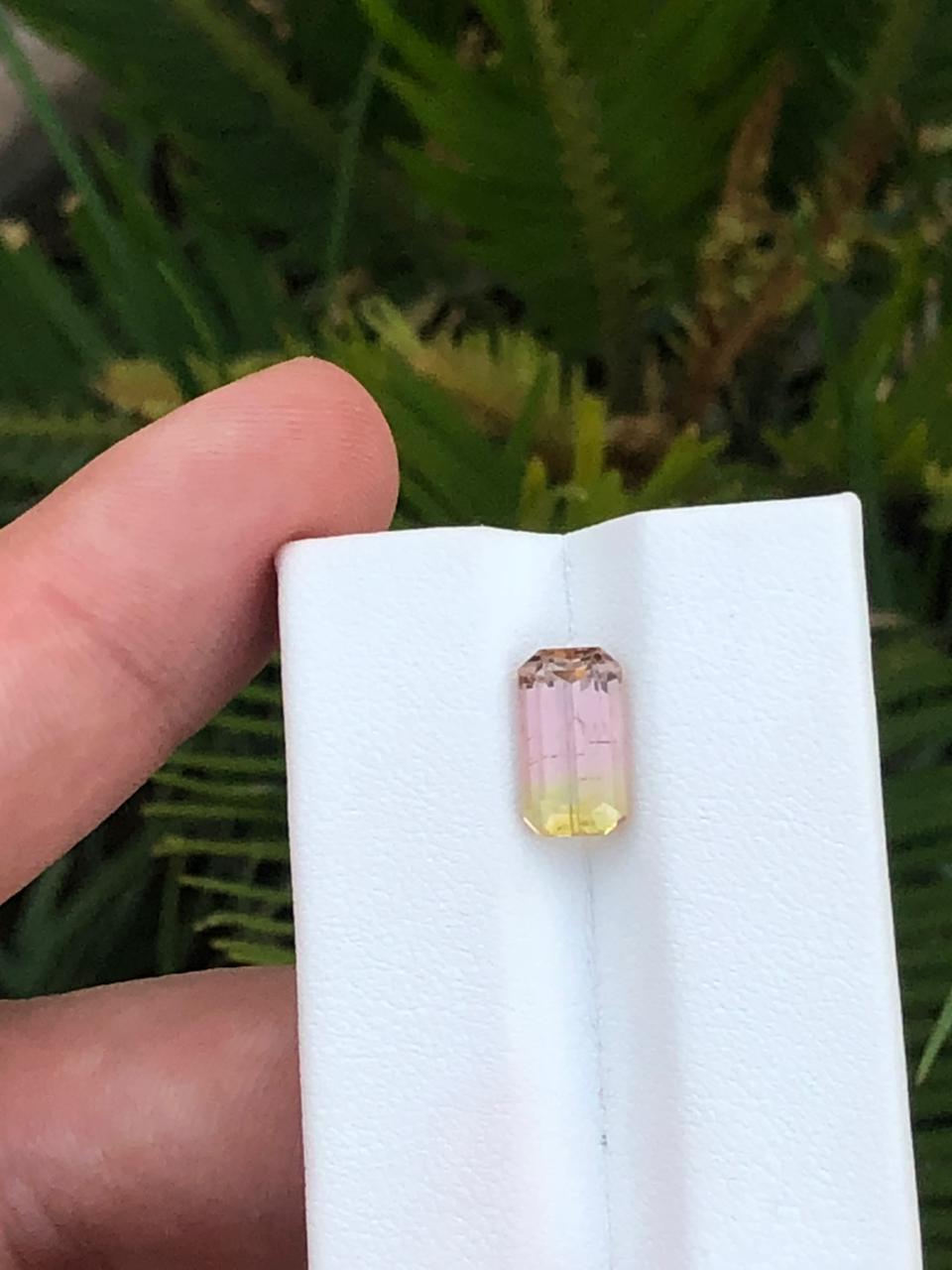 Natural Afghan Tourmaline Emerald Cut Gemstone Loose Precious Stone for Jewelry Rare Collector Gem