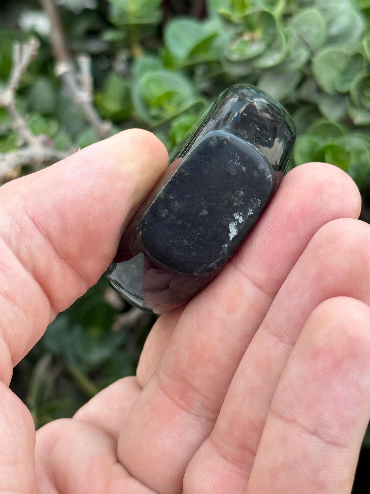 Black Obsidian Crystal Tower  Hand Carved Gemstone Point  Energy Protection