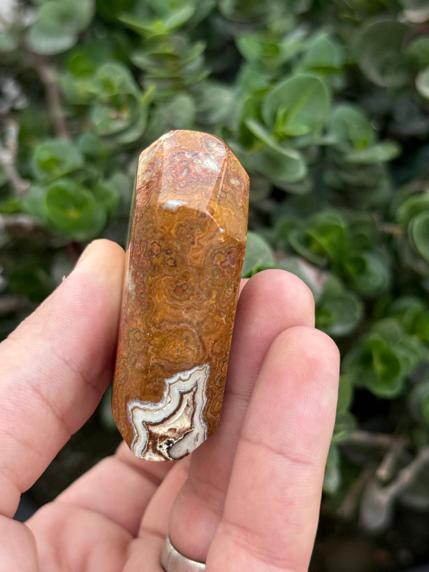 Polished Banded Onyx Heart Crystal Healing Stone Decor