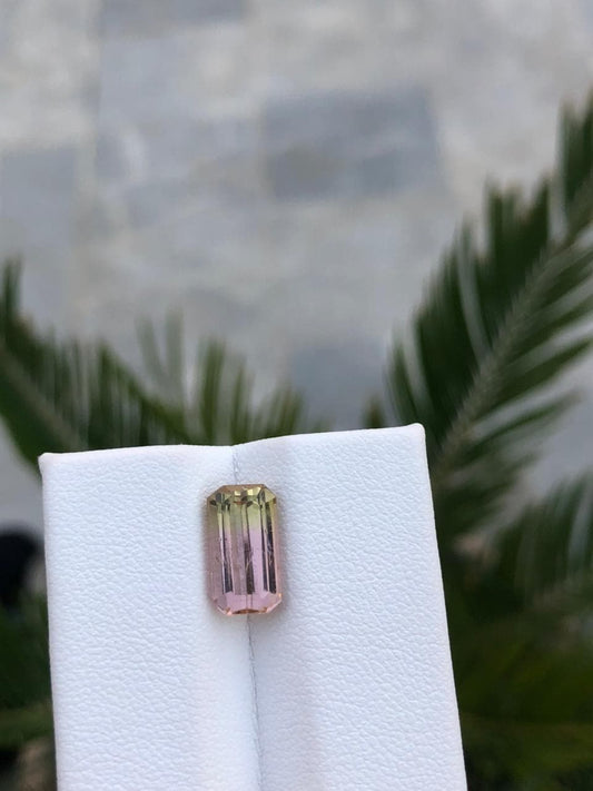 Natural Afghan Tourmaline Emerald Cut Gemstone Loose Precious Stone for Jewelry Rare Collector Gem