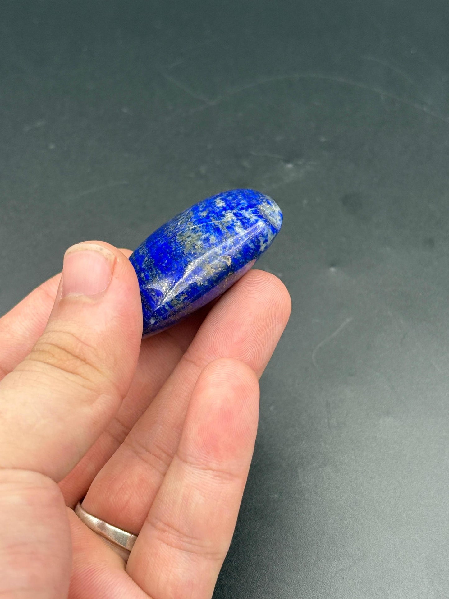 Natural Lapis Lazuli Heart  Polished Blue Crystal Stone Healing Gift Home Decor from Afghanistan