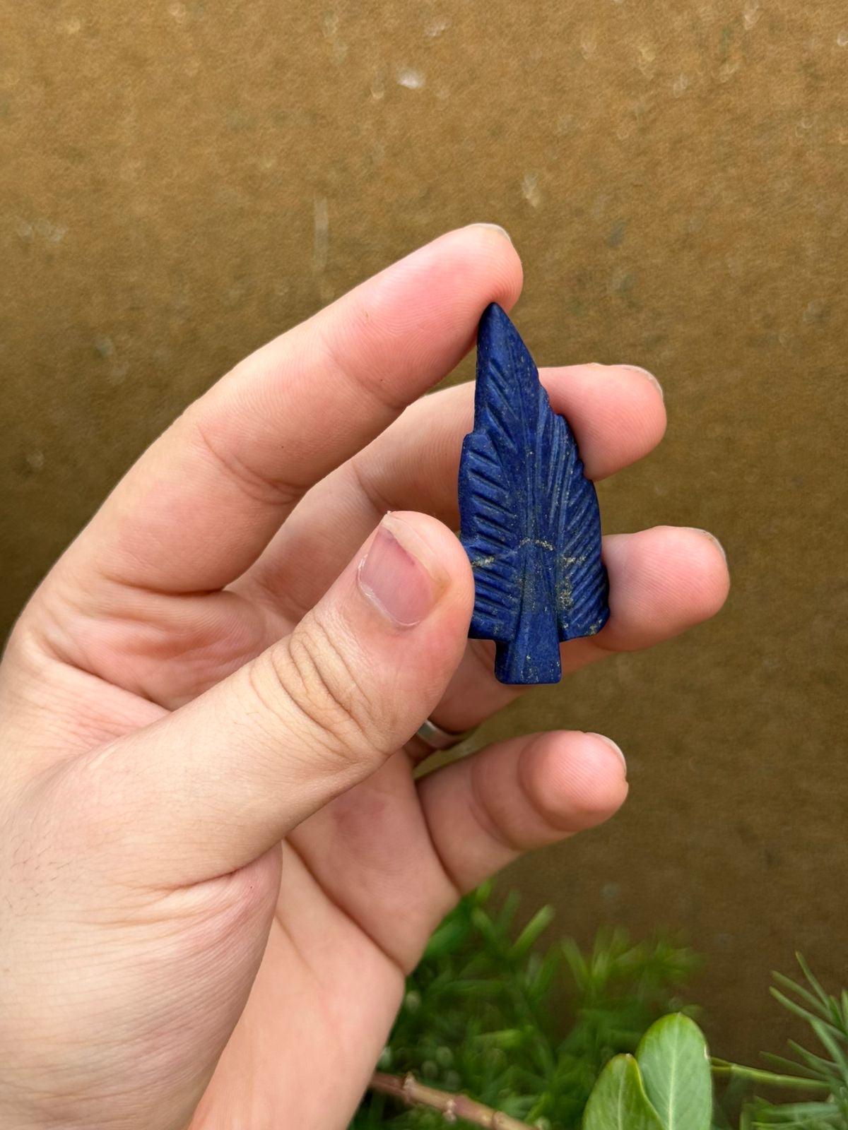 Natural Afghan Lapis Lazuli Leaf Carving Hand Carved Blue CrystalAfghanistan Gemstone