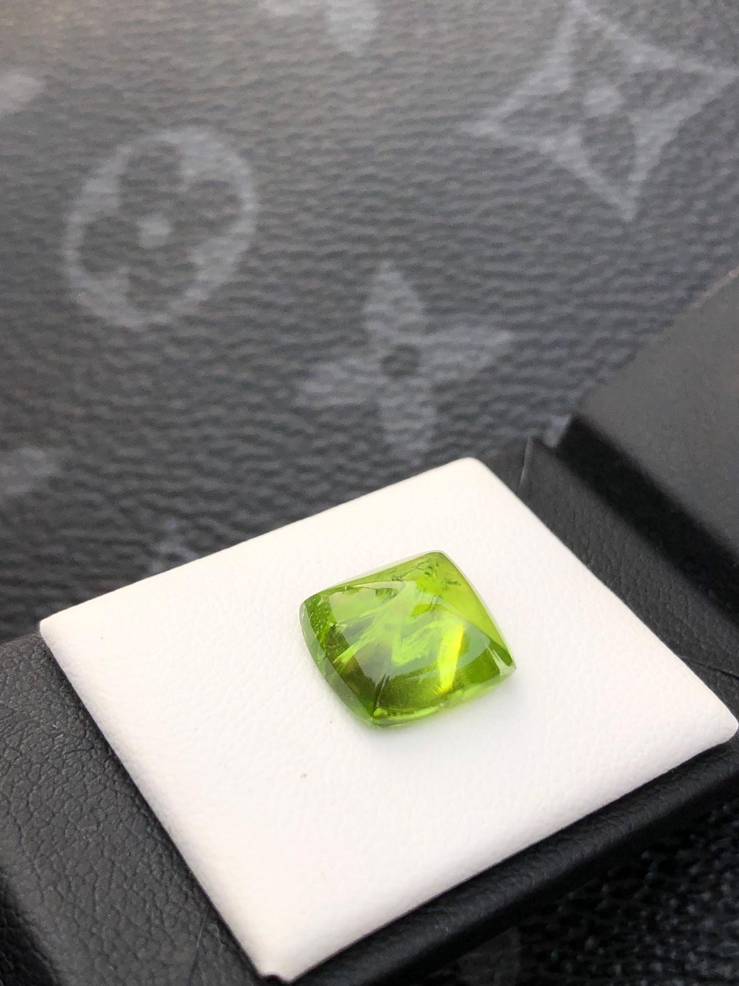 Natural Peridot Sugarloaf  Cabochon Gemstone  Green Crystal for Custom Fine Jewelry