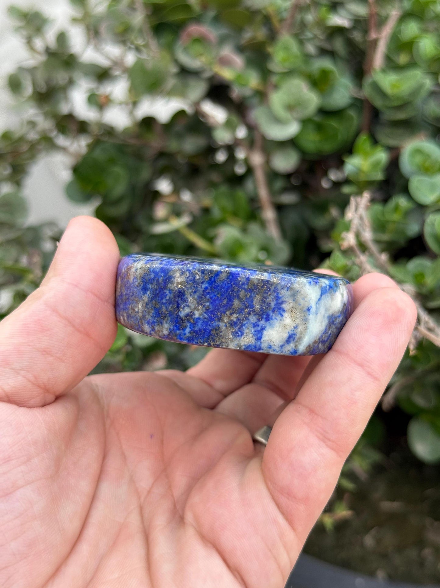 Lapis Lazuli Candle Crystal  Polished Stone Sculpture  Home Decor