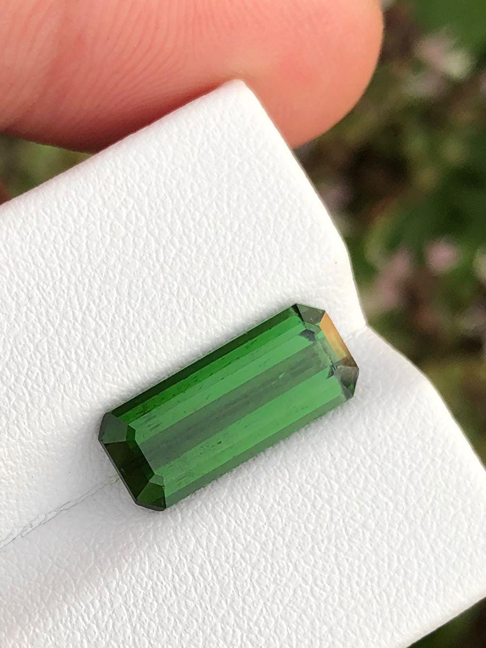 Natural Tourmaline Loose Gemstone  Faceted Crystal for Custom Fine Jewelry