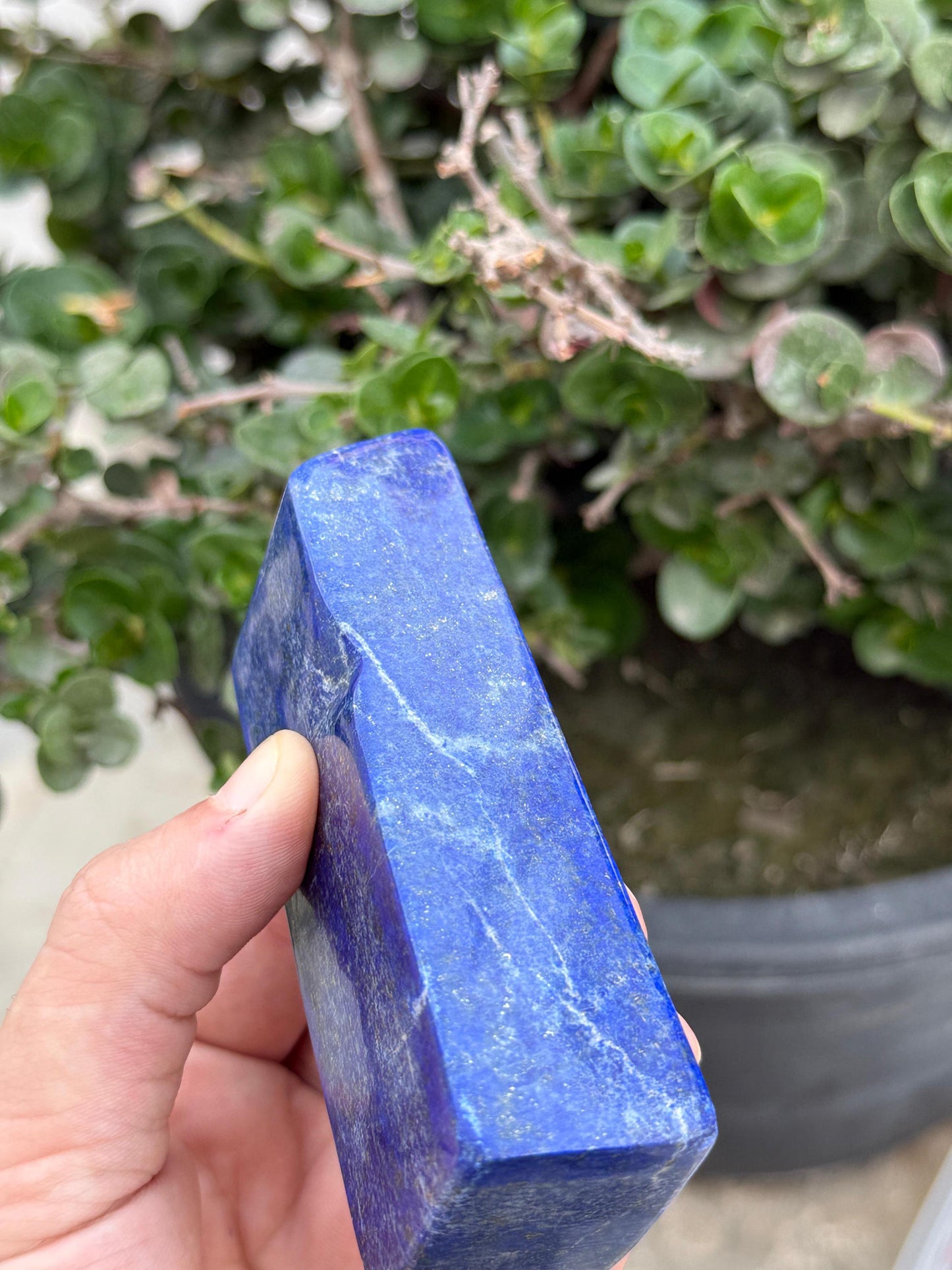 Large Lapis Lazuli Tower  Polished Gemstone Obelisk for Healing