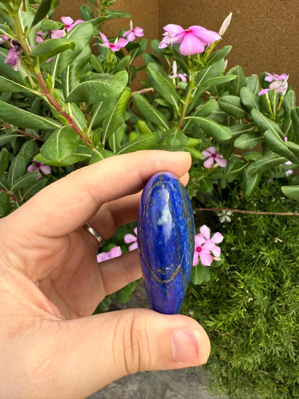 Natural Afghan Lapis Lazuli Heart  Polished Blue Crystal  Afghanistan Gemstone Decor