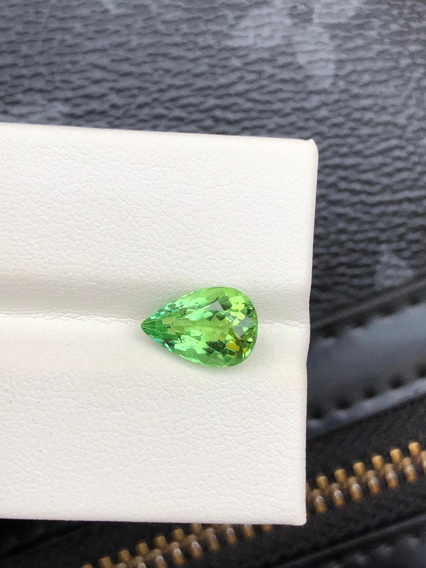 Natural Green Tourmaline Gemstone  Pear Cut Afghan Tourmaline Loose Stone for Custom Jewelry