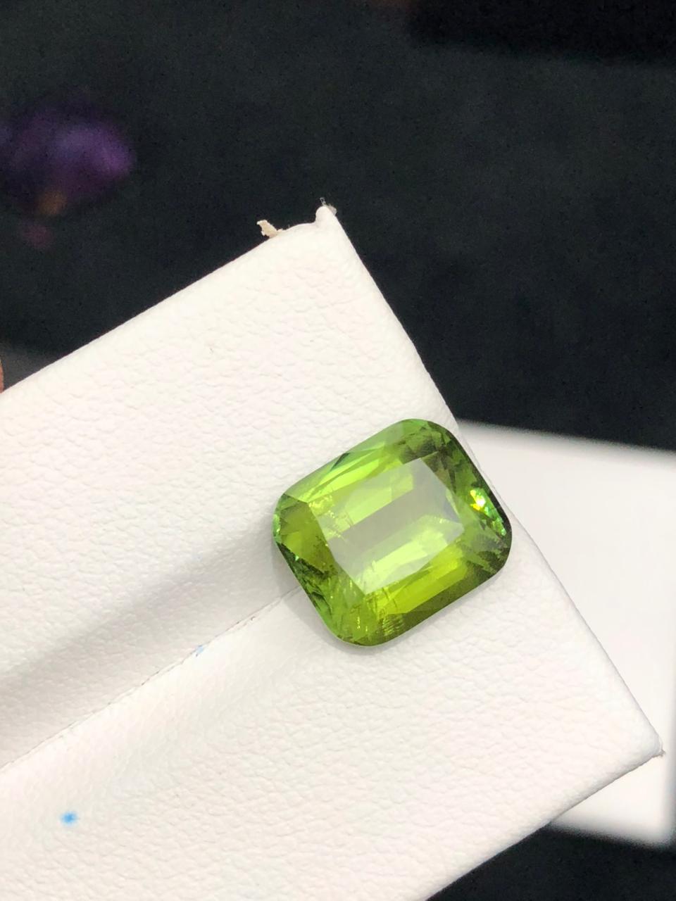 Natural Green Tourmaline Gemstone  Faceted Afghan Tourmaline  Loose Stone for Custom Jewelry