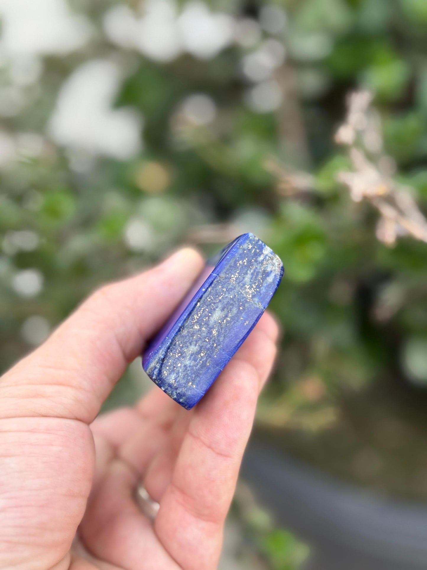 Lapis Lazuli Tower  Polished Obelisk with Gold Pyrite Veins