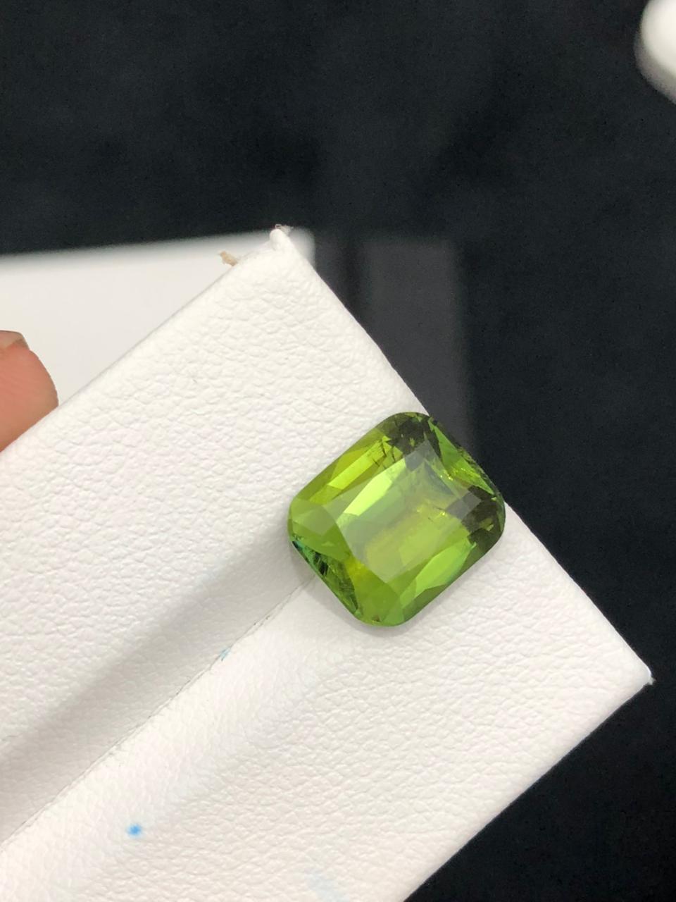 Natural Green Tourmaline Gemstone  Faceted Afghan Tourmaline  Loose Stone for Custom Jewelry