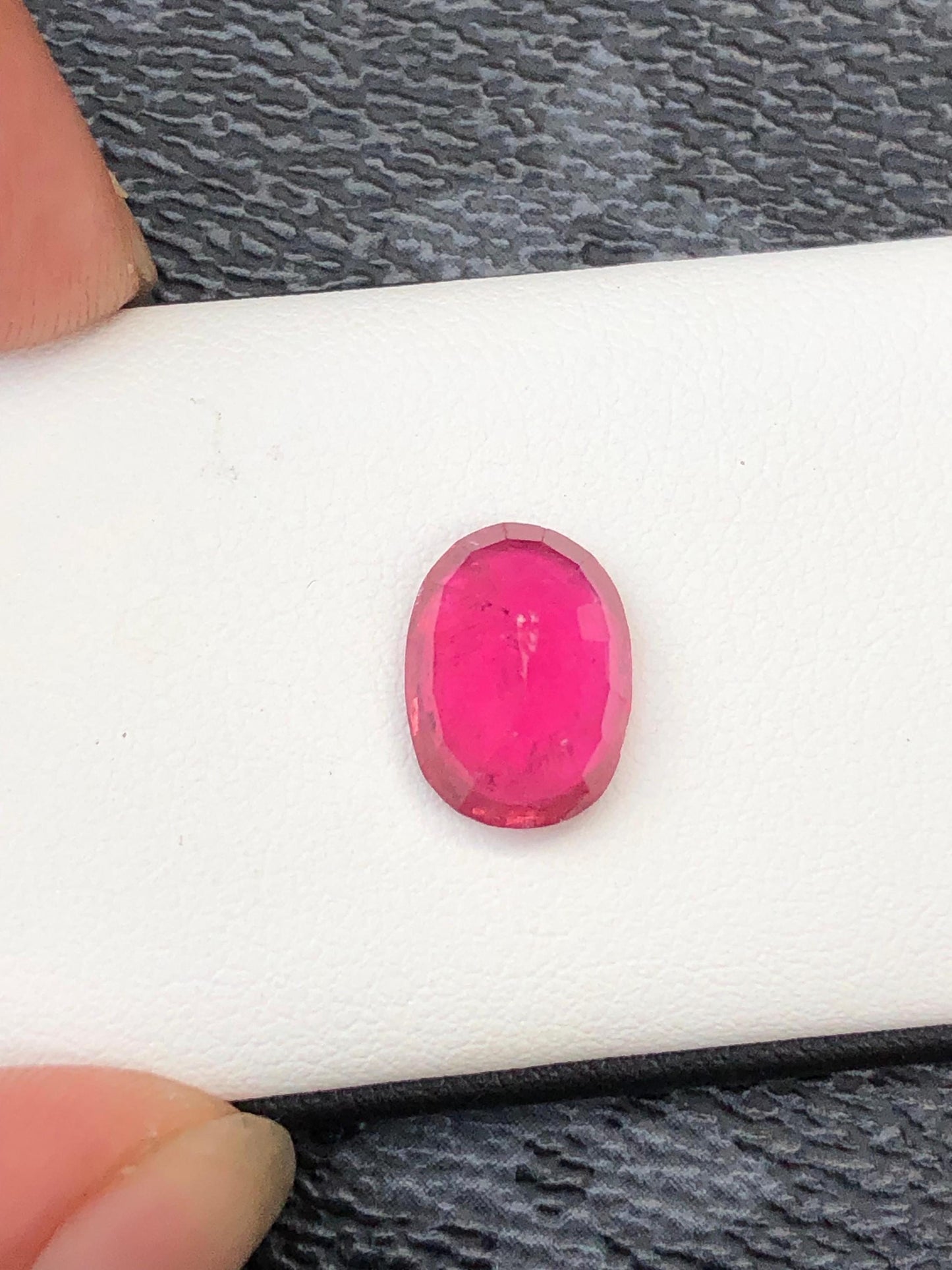 Natural Rubellite Tourmaline Gemstone  Faceted Oval  Rare Pink Red Tourmaline for Custom Jewelry