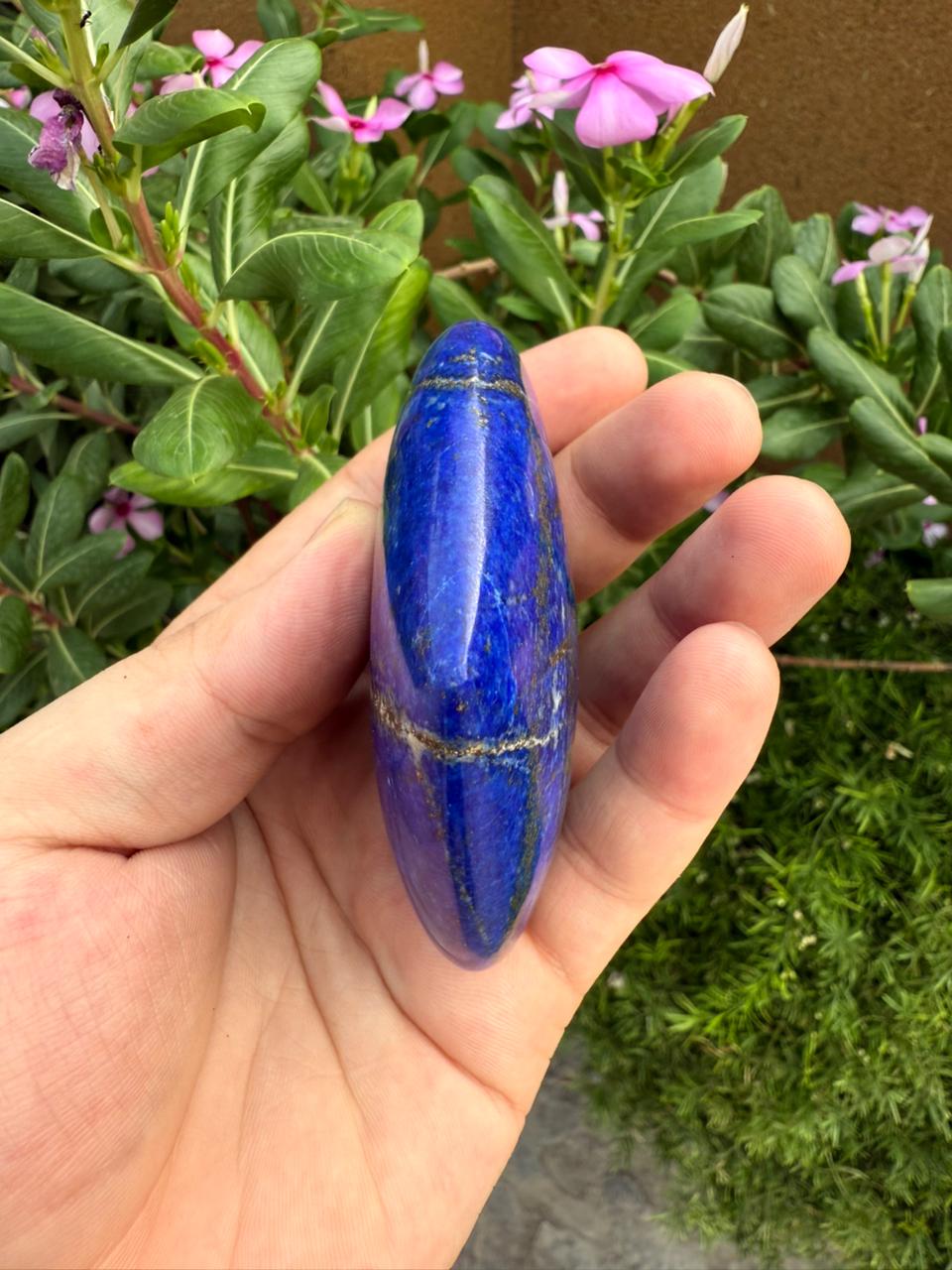 Natural Afghan Lapis Lazuli Heart  Polished Blue Crystal  Afghanistan Gemstone Decor