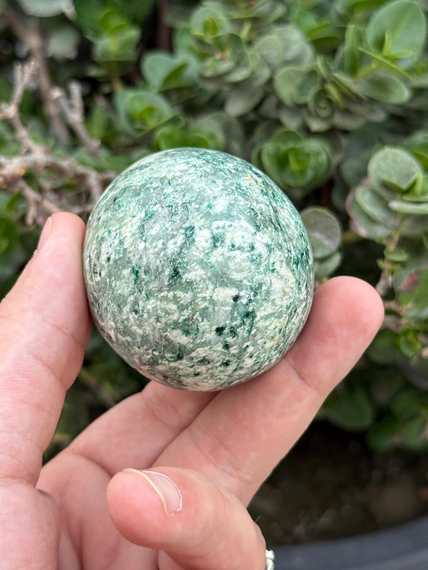 Hand Carved Green Aventurine Crystal Egg Polished Stone  Heart Chakra