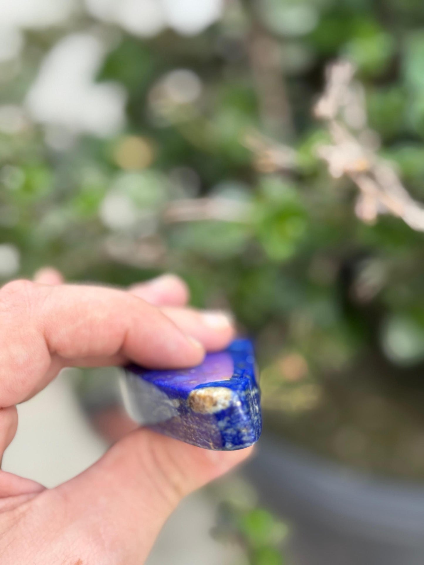 Lapis Lazuli Tower  Polished Obelisk with Gold Pyrite Veins
